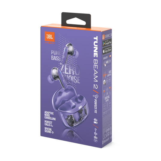 JBL Tune Beam 2 Ghost Edition - Ghost Mauve - True Wireless Noise Cancelling Earbuds - Detailshot 15